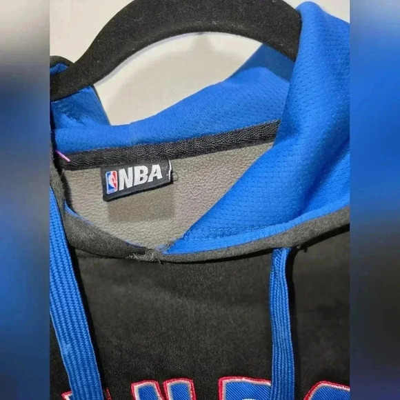 NBA OKC Thunder Gray/Blue Hoodie Jacket Men's Embroidered Logo Size Medium - Picture 8 of 8